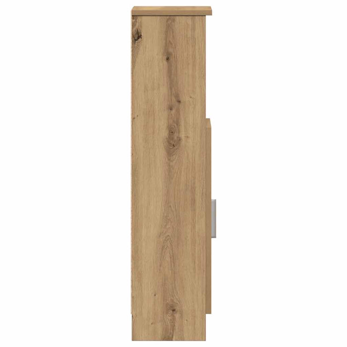 Dulap de baie cu suport role, stejar artizanal, 20,5x22x90 cm - WALTI WALTI
