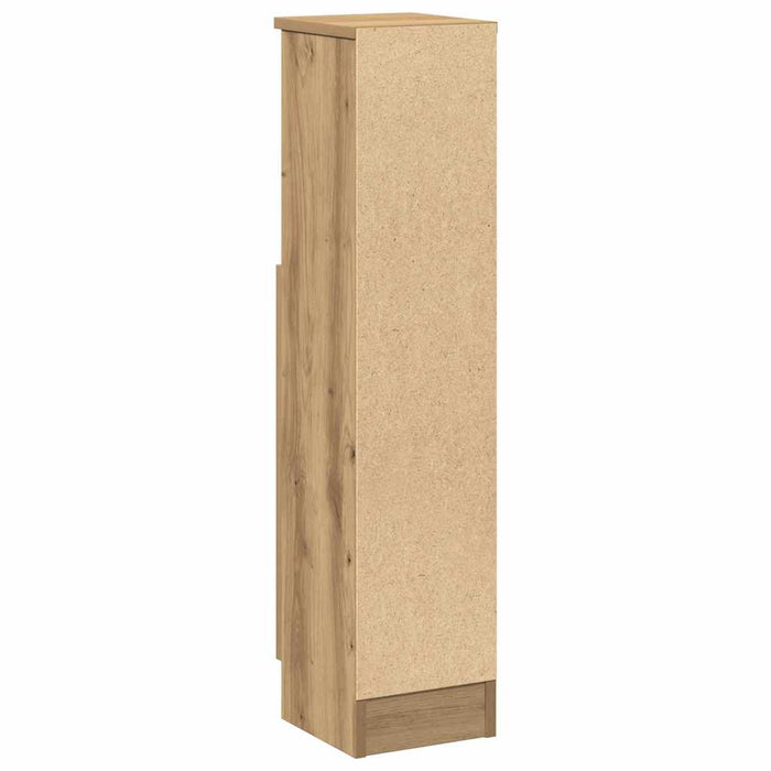 Dulap de baie cu suport role, stejar artizanal, 20,5x22x90 cm - WALTI WALTI