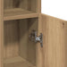 Dulap de baie cu suport role, stejar artizanal, 20,5x22x90 cm - WALTI WALTI