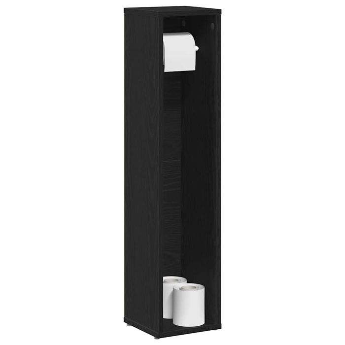 Dulap de baie cu suport pentru role, negru, 20,5x20x90 cm - WALTI WALTI