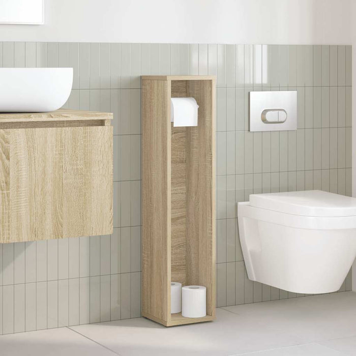 Dulap de baie cu suport pentru role, stejar Sonoma, 20,5x20x90 cm - WALTI WALTI