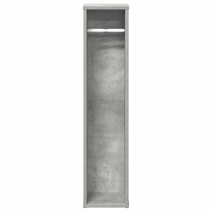 Dulap de baie cu suport pentru role, gri beton, 20,5x20x90 cm - WALTI WALTI