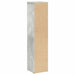 Dulap de baie cu suport pentru role, gri beton, 20,5x20x90 cm - WALTI WALTI