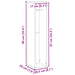 Dulap de baie cu suport pentru role, gri beton, 20,5x20x90 cm - WALTI WALTI