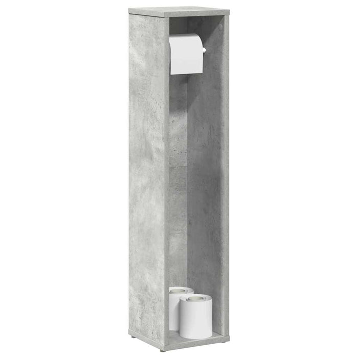 Dulap de baie cu suport pentru role, gri beton, 20,5x20x90 cm - WALTI WALTI