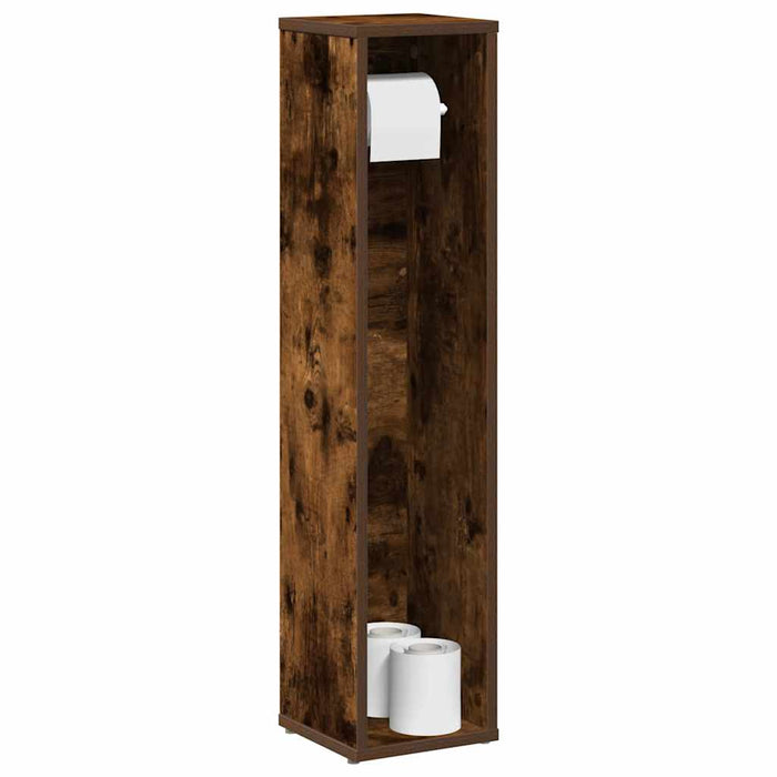 Dulap de baie cu suport pentru role, stejar afumat, 20,5x20x90 cm - WALTI WALTI