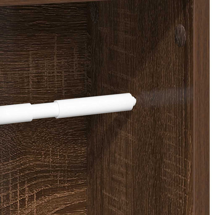 Dulap de baie cu suport pentru role, stejar maro, 20,5x20x90 cm - WALTI WALTI