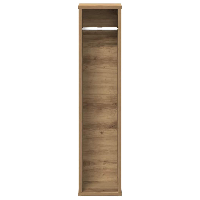 Dulap de baie cu suport pentru role, stejar artizanal, 20,5x20x90 cm - WALTI WALTI