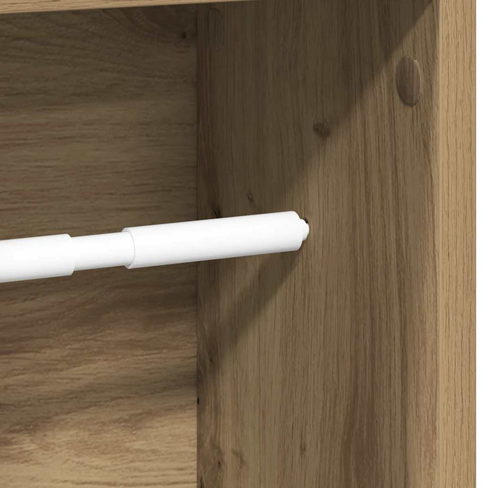 Dulap de baie cu suport pentru role, stejar artizanal, 20,5x20x90 cm - WALTI WALTI