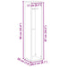 Dulap de baie cu suport pentru role, stejar artizanal, 20,5x20x90 cm - WALTI WALTI