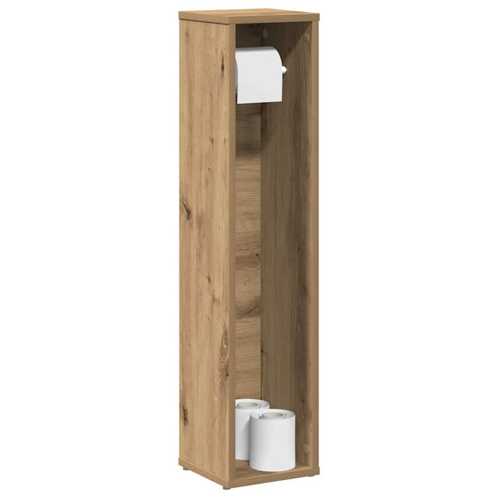 Dulap de baie cu suport pentru role, stejar artizanal, 20,5x20x90 cm - WALTI WALTI