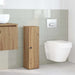 Dulap de baie cu suport role, stejar artizanal, 20,5x22x72 cm - WALTI WALTI