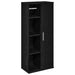 Dulap de baie cu suport role, negru, 39x22x90 cm - WALTI WALTI