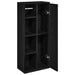 Dulap de baie cu suport role, negru, 39x22x90 cm - WALTI WALTI