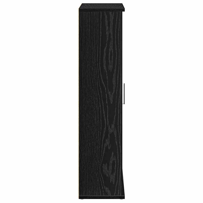 Dulap de baie cu suport role, negru, 39x22x90 cm - WALTI WALTI