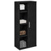 Dulap de baie cu suport role, negru, 39x22x90 cm - WALTI WALTI