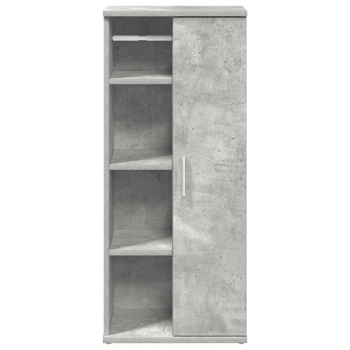 Dulap de baie cu suport role, gri beton, 39x22x90 cm WALTI