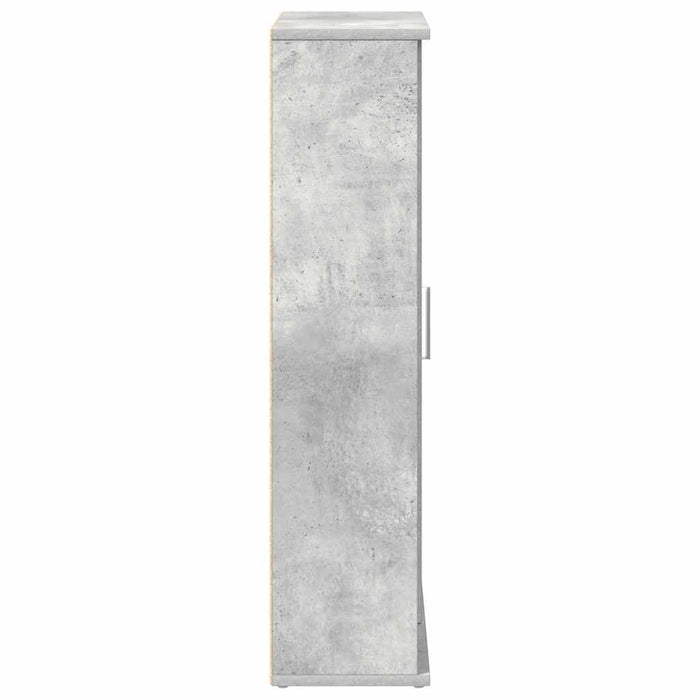 Dulap de baie cu suport role, gri beton, 39x22x90 cm WALTI