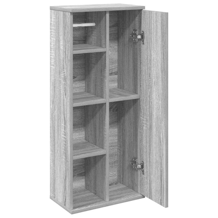 Dulap de baie cu suport role, sonoma gri, 39x22x90 cm - WALTI WALTI