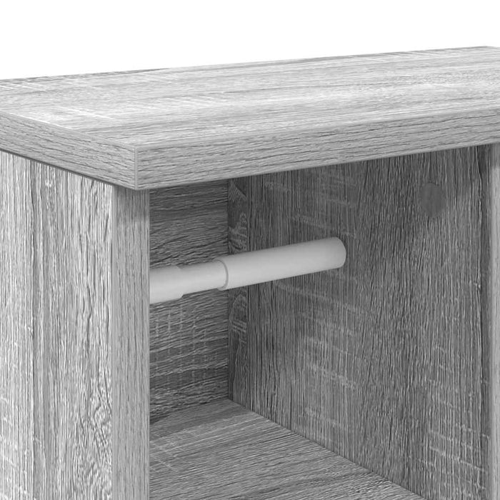 Dulap de baie cu suport role, sonoma gri, 39x22x90 cm - WALTI WALTI