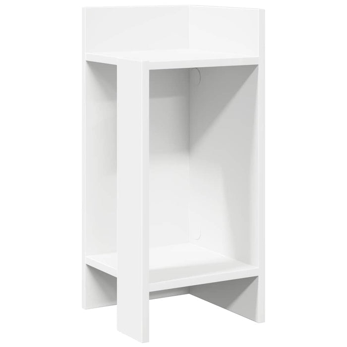 Mese laterale 2 buc cu raft alb 25,5x27x60 cm - WALTI WALTI