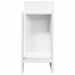 Mese laterale 2 buc cu raft alb 25,5x27x60 cm - WALTI WALTI