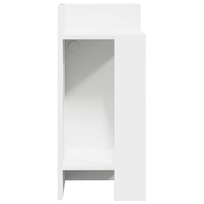 Mese laterale 2 buc cu raft alb 25,5x27x60 cm - WALTI WALTI