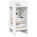 Mese laterale 2 buc cu raft alb 25,5x27x60 cm - WALTI WALTI
