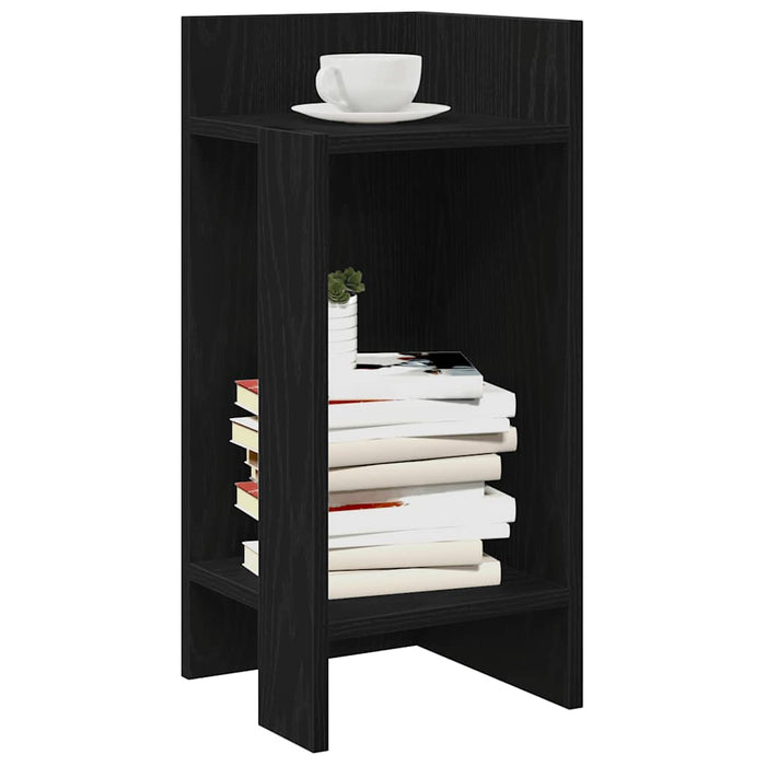 Mese laterale 2 buc cu raft negru 25,5x27x60 cm - WALTI WALTI