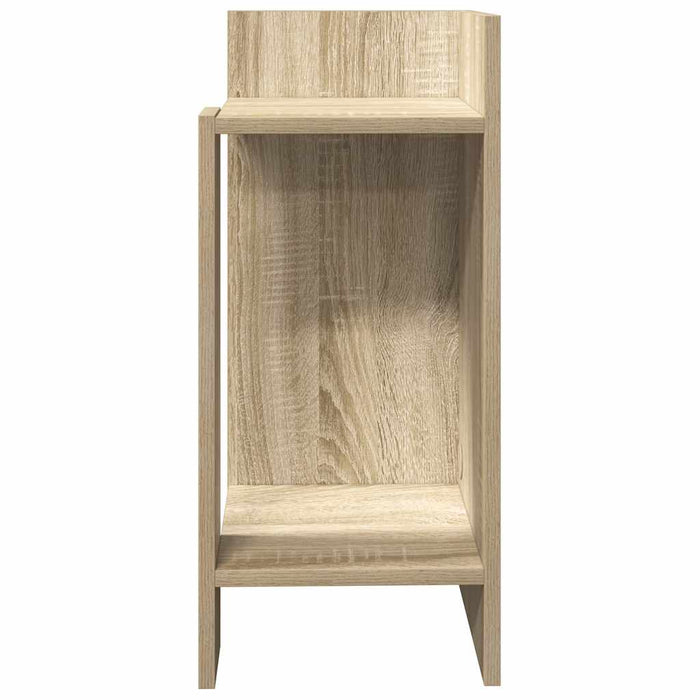 Mese laterale 2 buc cu raft Stejar Sonoma 25,5x27x60 cm - WALTI WALTI