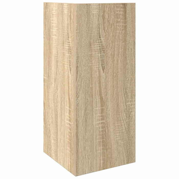 Mese laterale 2 buc cu raft Stejar Sonoma 25,5x27x60 cm - WALTI WALTI