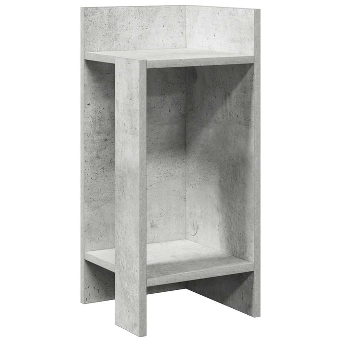 Masă laterală cu poliță gri beton 25,5x27x60 cm - WALTI WALTI