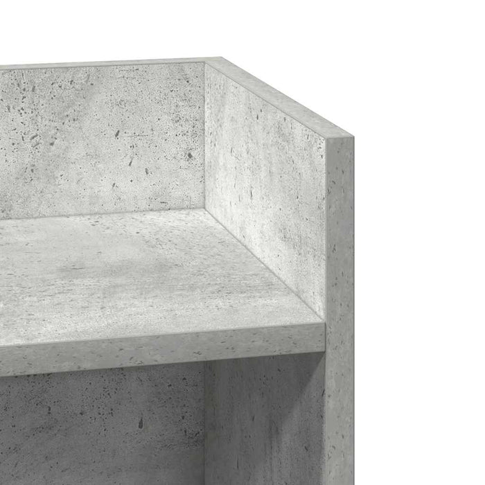 Masă laterală cu poliță gri beton 25,5x27x60 cm - WALTI WALTI