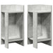 Mese laterale 2 buc cu raft beton gri 25,5x27x60 cm - WALTI WALTI