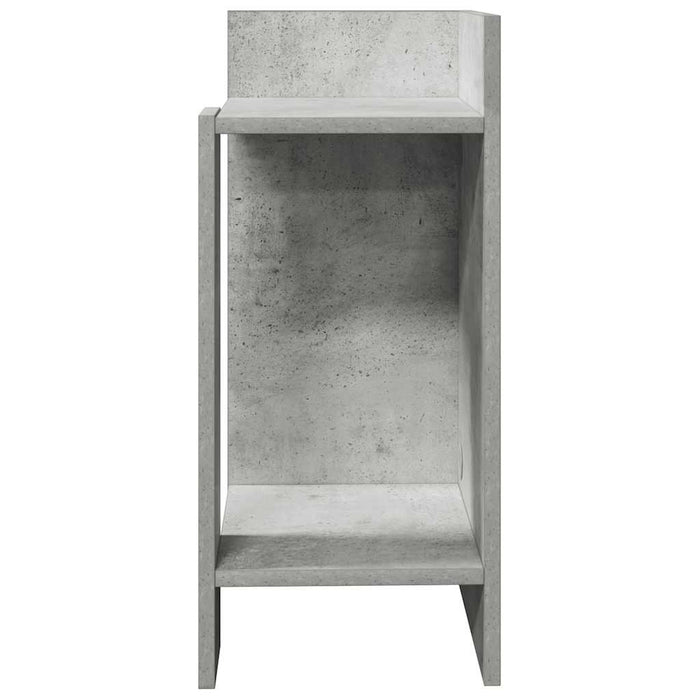 Mese laterale 2 buc cu raft beton gri 25,5x27x60 cm - WALTI WALTI