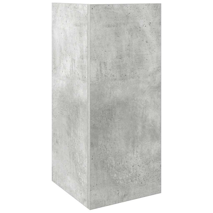 Mese laterale 2 buc cu raft beton gri 25,5x27x60 cm - WALTI WALTI