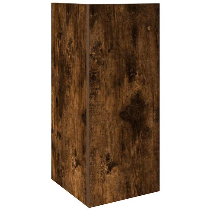 Mese laterale 2 buc cu raft stejar afumat 25,5x27x60 cm - WALTI WALTI