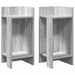 Mese laterale 2 buc cu raft Gri Sonoma 25,5x27x60 cm - WALTI WALTI
