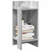 Mese laterale 2 buc cu raft Gri Sonoma 25,5x27x60 cm - WALTI WALTI
