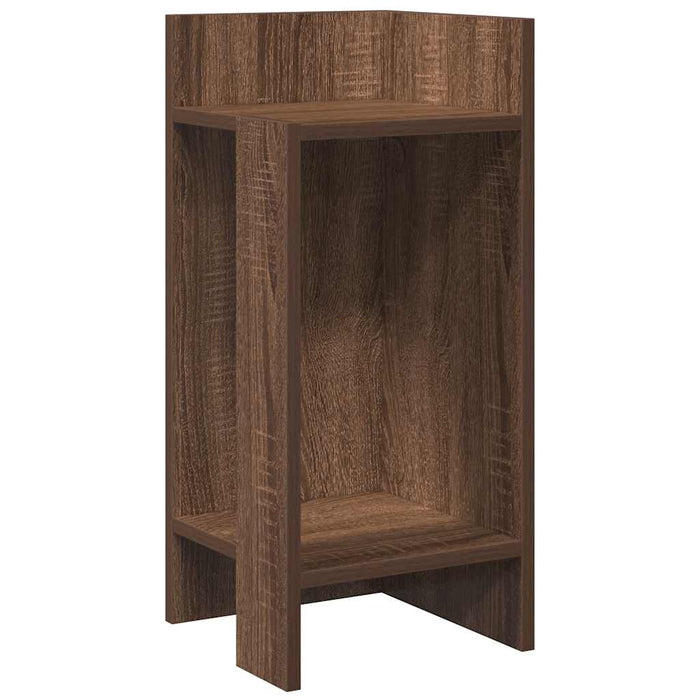 Mese laterale 2 buc cu raft stejar maro 25,5x27x60 cm WALTI