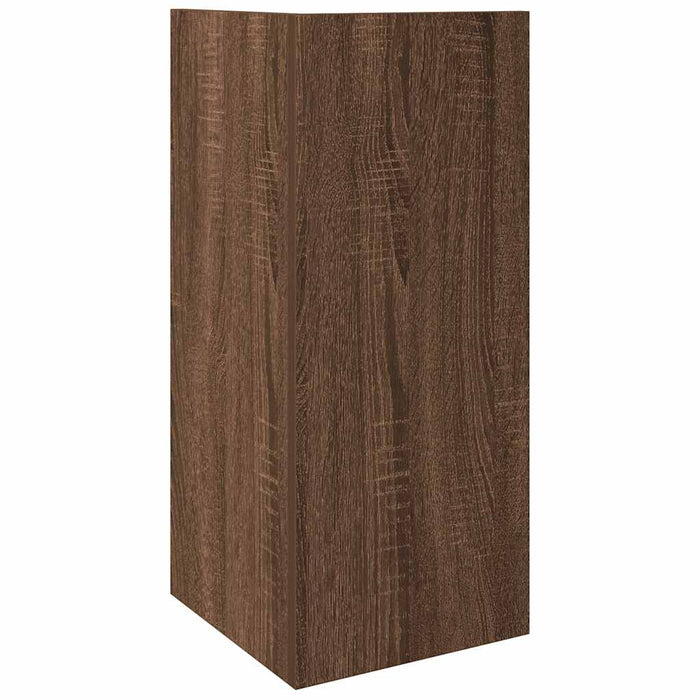 Mese laterale 2 buc cu raft stejar maro 25,5x27x60 cm WALTI