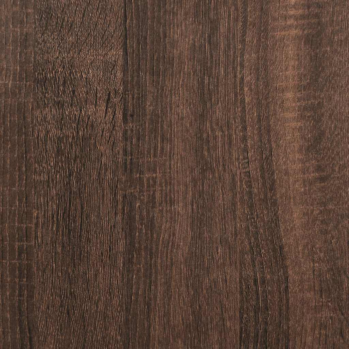 Mese laterale 2 buc cu raft stejar maro 25,5x27x60 cm WALTI