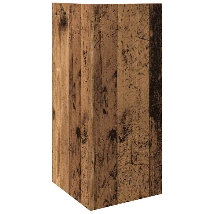Mese laterale 2 buc cu raft lemn vechi 25,5x27x60 cm - WALTI WALTI