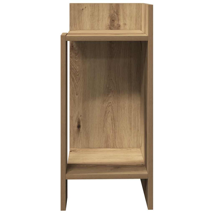 Masă laterală cu poliță Stejar artizanal 25,5x27x60 cm - WALTI WALTI