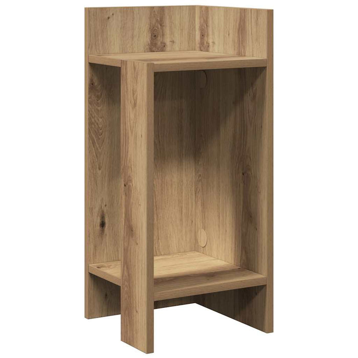 Mese laterale 2 buc cu raft Stejar artizanal 25,5x27x60 cm - WALTI WALTI