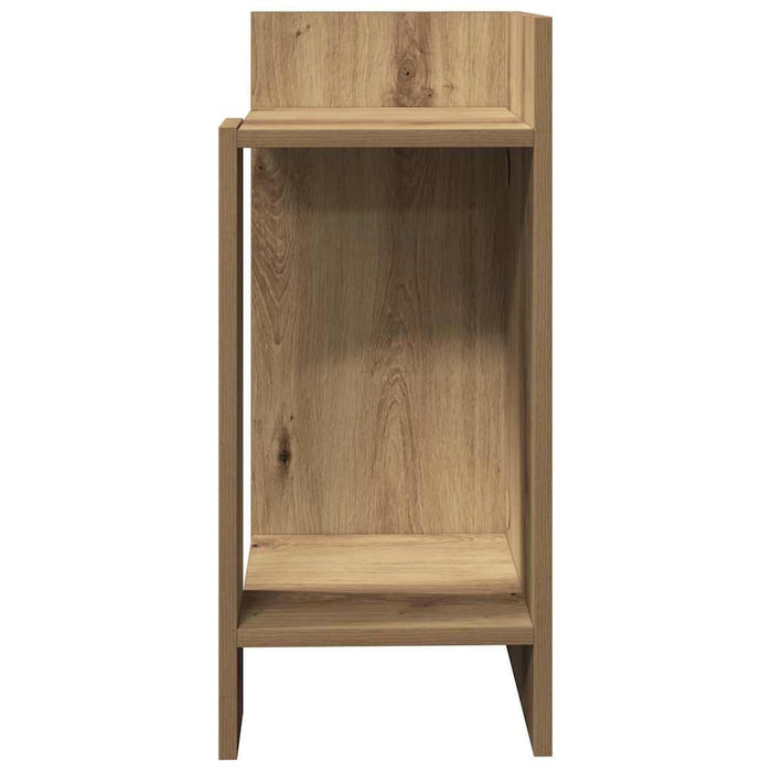Mese laterale 2 buc cu raft Stejar artizanal 25,5x27x60 cm - WALTI WALTI