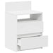Noptiere 2 buc. cu 2 sertare, alb, 40x33x60 cm - WALTI WALTI