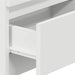 Noptiere 2 buc. cu 2 sertare, alb, 40x33x60 cm - WALTI WALTI