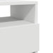 Noptiere 2 buc. cu 2 sertare, alb, 40x33x60 cm - WALTI WALTI
