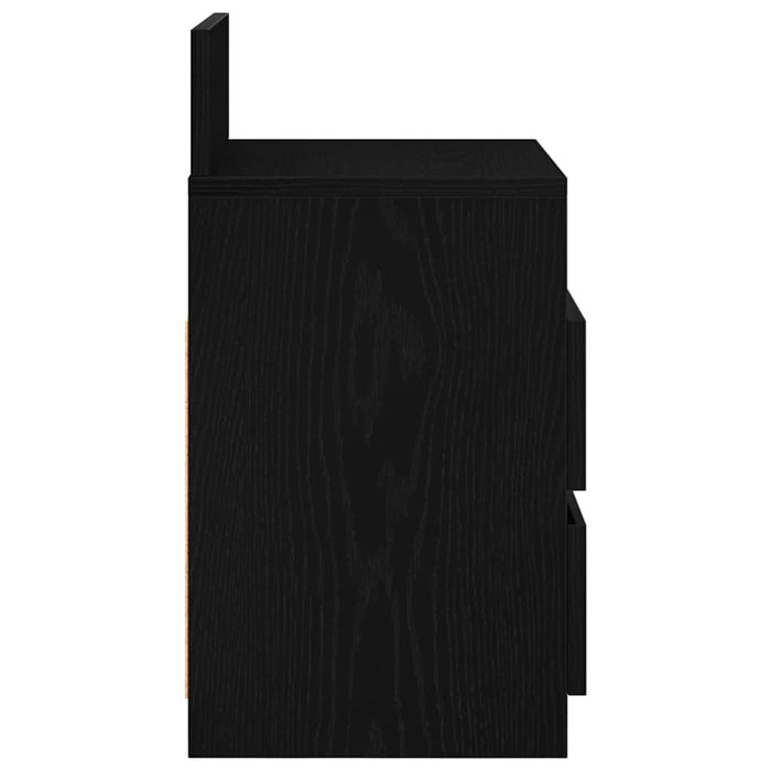 Noptiere 2 buc. cu 2 sertare, negru, 40x33x60 cm - WALTI WALTI